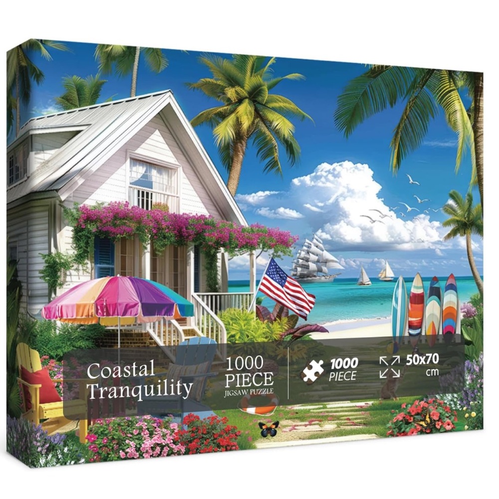 Beach House Puzzles Summer 1000 Piece Jigsaw Puzzle